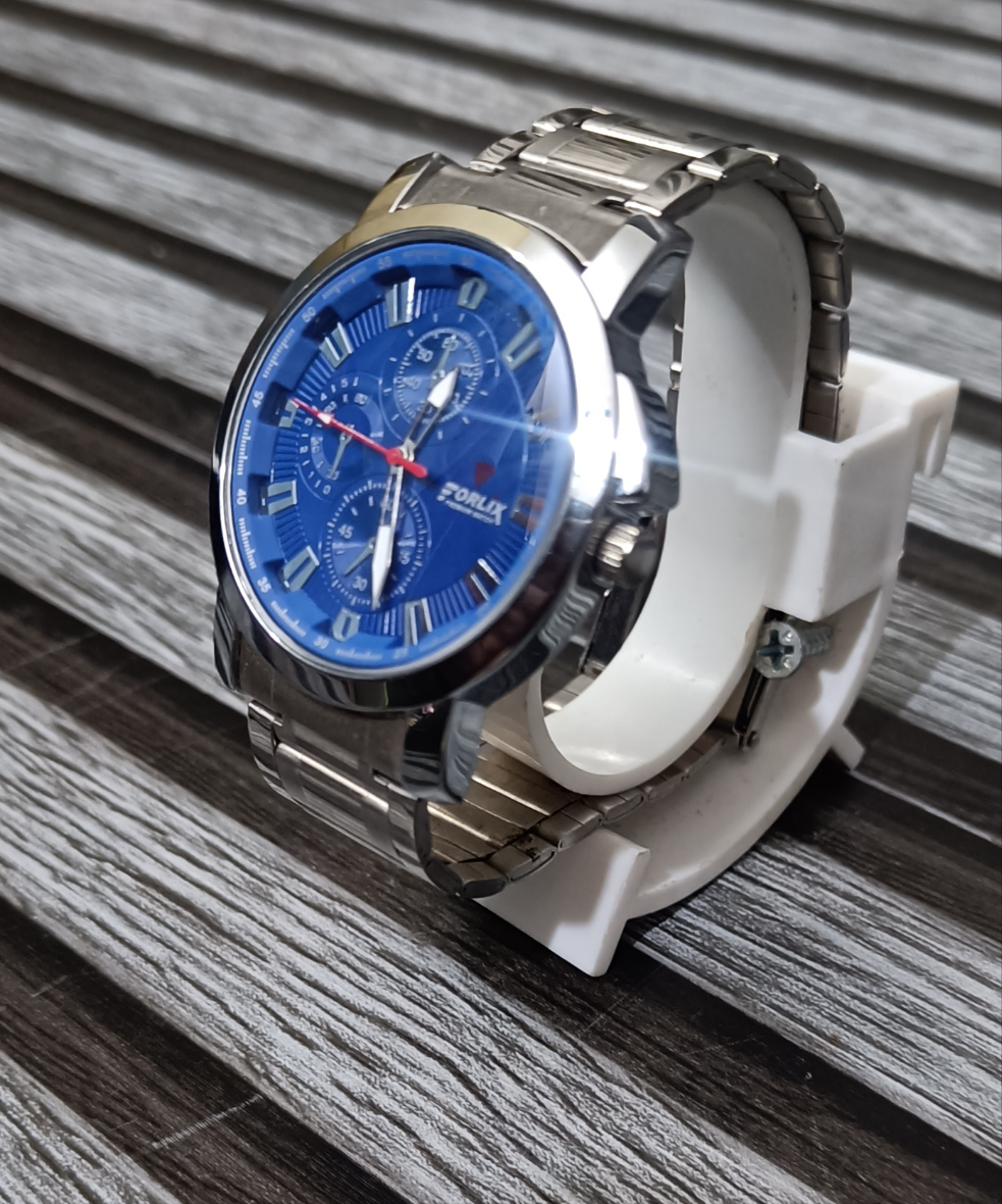 Silver Watch ( Blue )